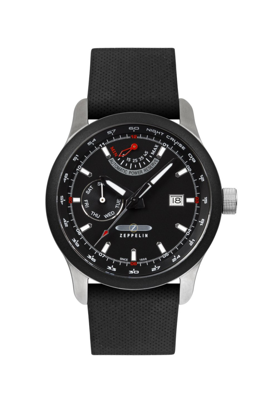 HAU, Zeppelin NightCruise Autom.Gangres. Kal. P9100, Steelcase 10atm