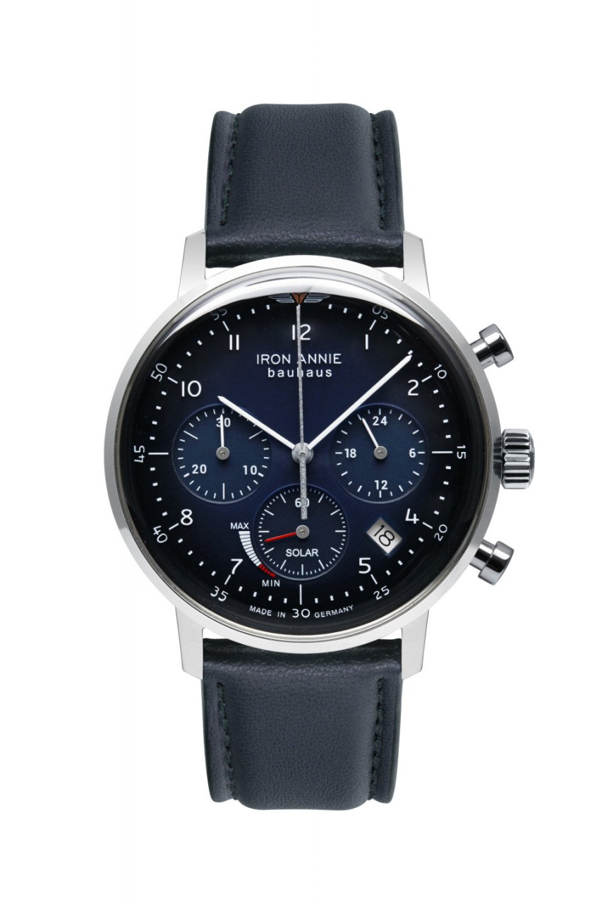 HAU, Iron Annie Bauhaus Chronograph Solar Epson-Seiko VR42 Chronograph Solar