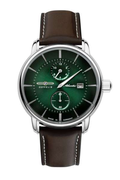 HAU, Zeppelin Atlantic GMT-Time Ronda 505.24H Steelcase 40mm, wr