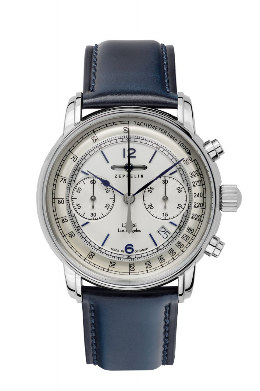 HAU, Zeppelin LZ-126 LA Chronograph Automatic Sellita SW510 Steelcase waterresistant 5atm, Sapphire crystal