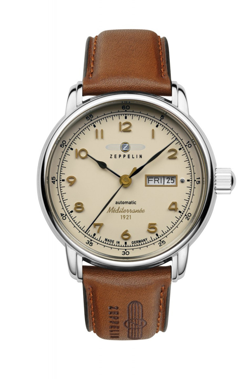 HAU, Zeppelin 100 Jahre Méditerranée Automatic Cal. 8205 Steelcase wr 5atm, MineralglasK1