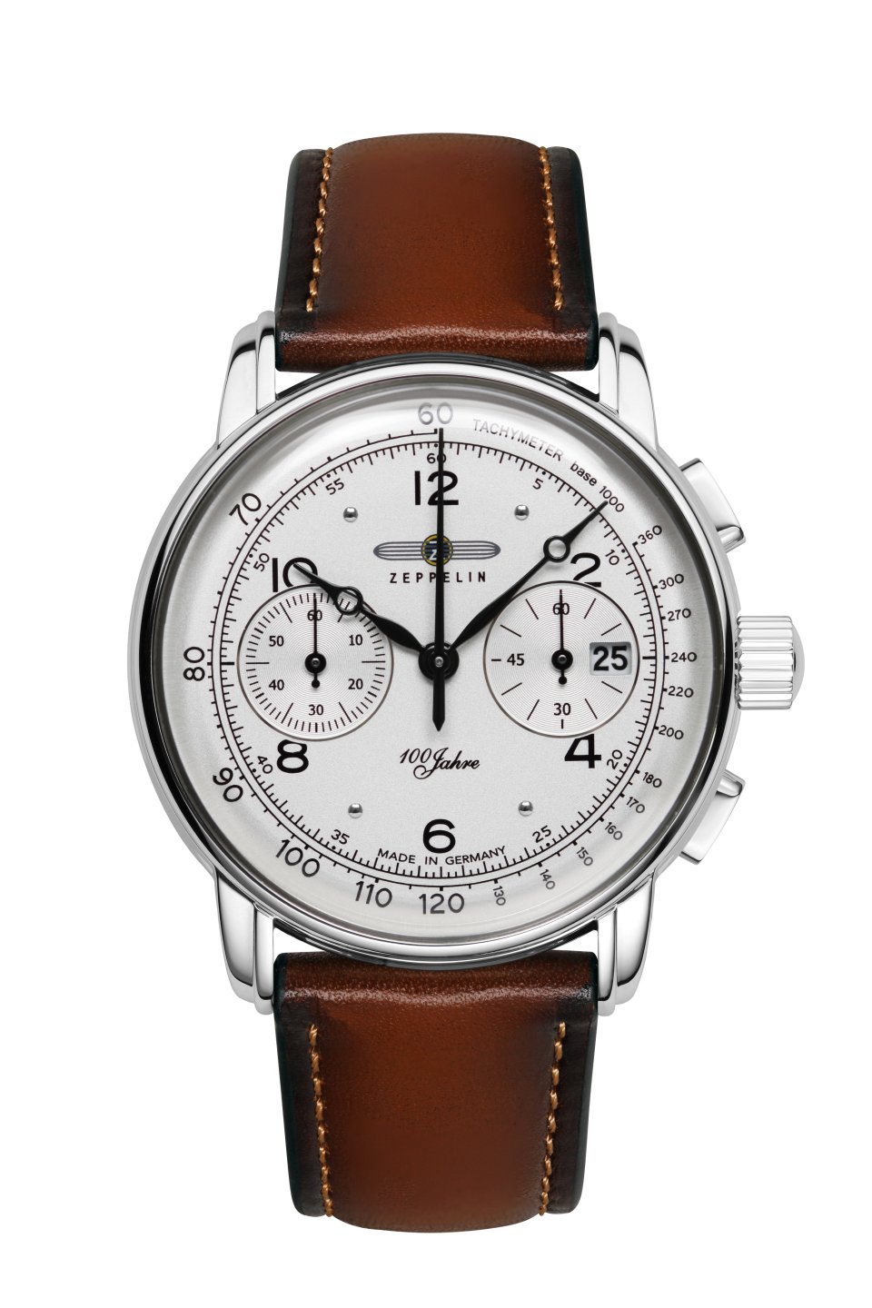 HAU, Zeppelin 100 Jahre Chrono Cal. 6S21 Steelcase wr 5atm