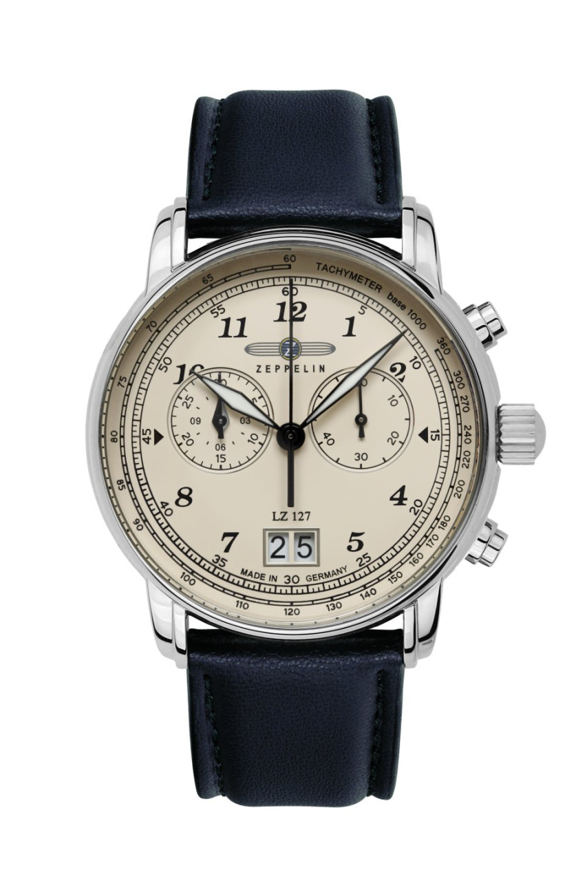 HAU, Zeppelin LZ-127 Chrono Ronda5020B Steelcase, wr 5atm, MineralglasK1