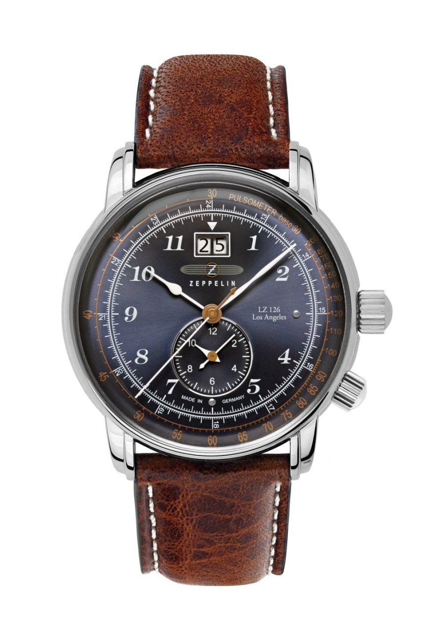 HAU, Zeppelin LZ-126 Dual-Time Ronda 6203.B Steelcase wr 5atm, MineralglasK1