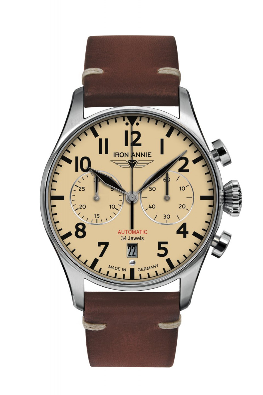 HAU, CT-Iron Annie Chrono Automatik NE 86 34 Jew., SSteel wr5atm, SapphireCoating