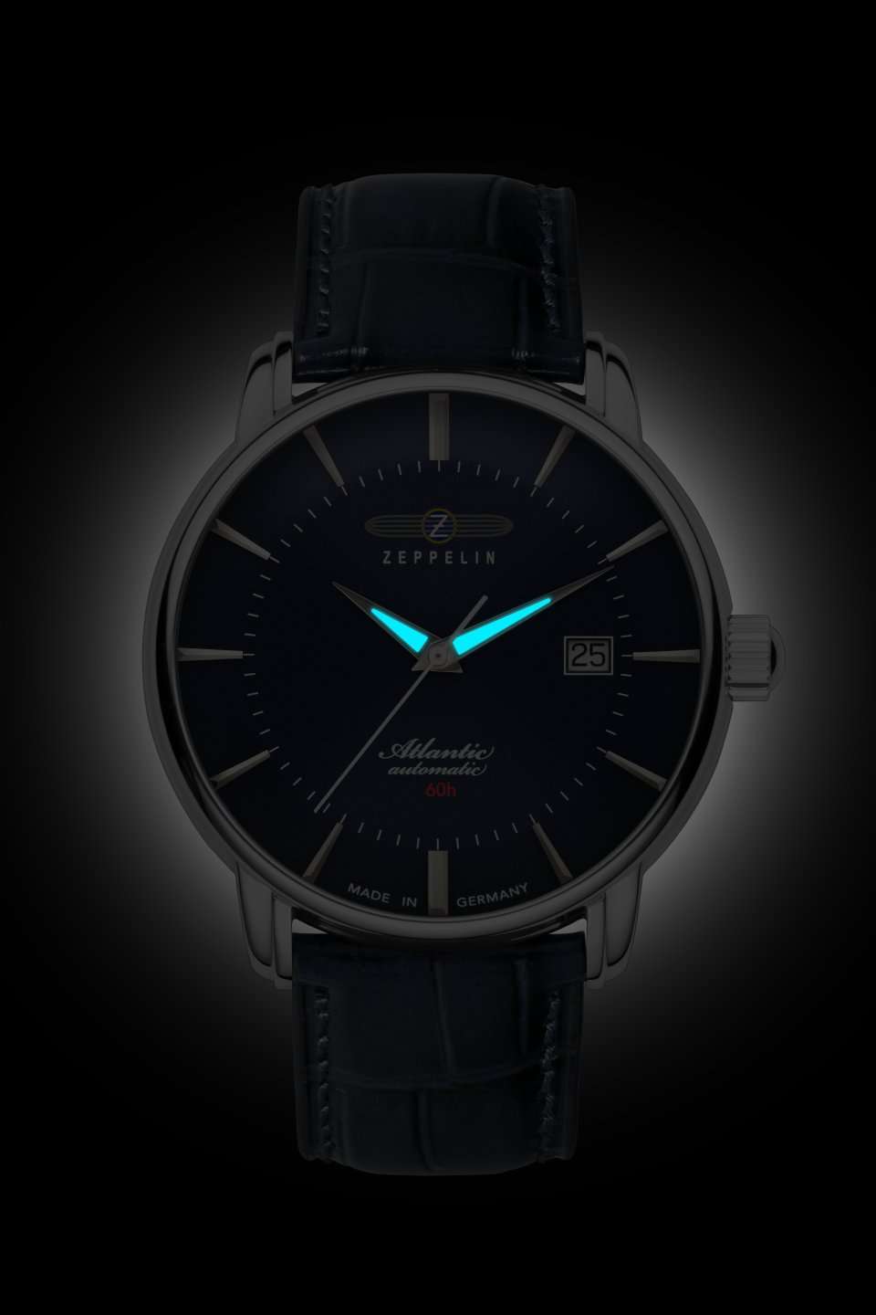 HAU, Zeppelin Atlantic Automatic 60h 8315 21 Jewels, Steelcase