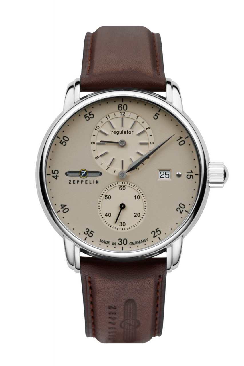 HAU, Zeppelin New Captain´s Line Regulator Automatic Swiss Regulator SW 266 31Jew., Edelstahl wr 5atm, Sapphire crystal