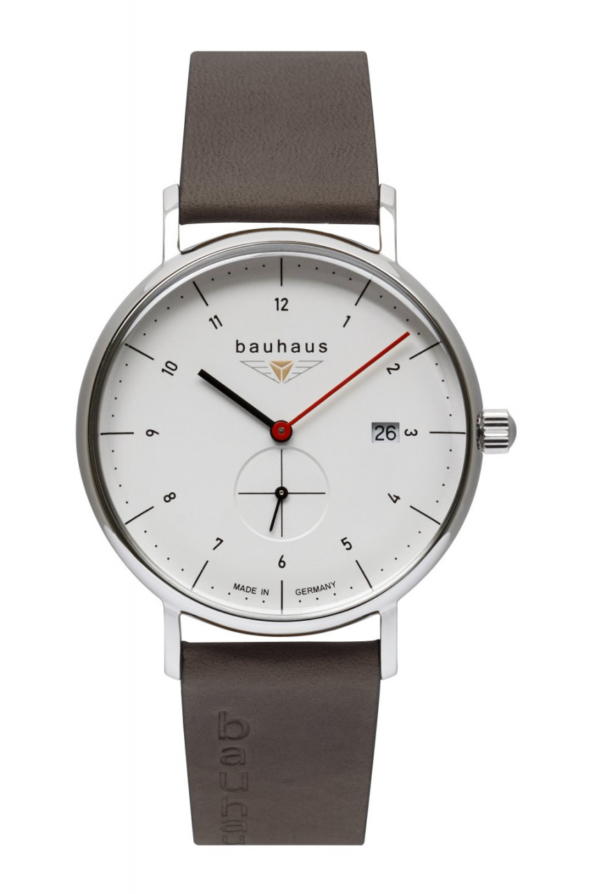 HAU, Bauhaus Quarz kl.Sekunde Ronda Kal. 6004.D Swiss made, Steelcase 41mm, wr 5atm