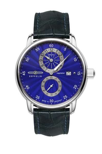 HAU, Zeppelin 8604-3 Ultramarin Automatic SW290 SW290, Steelcase