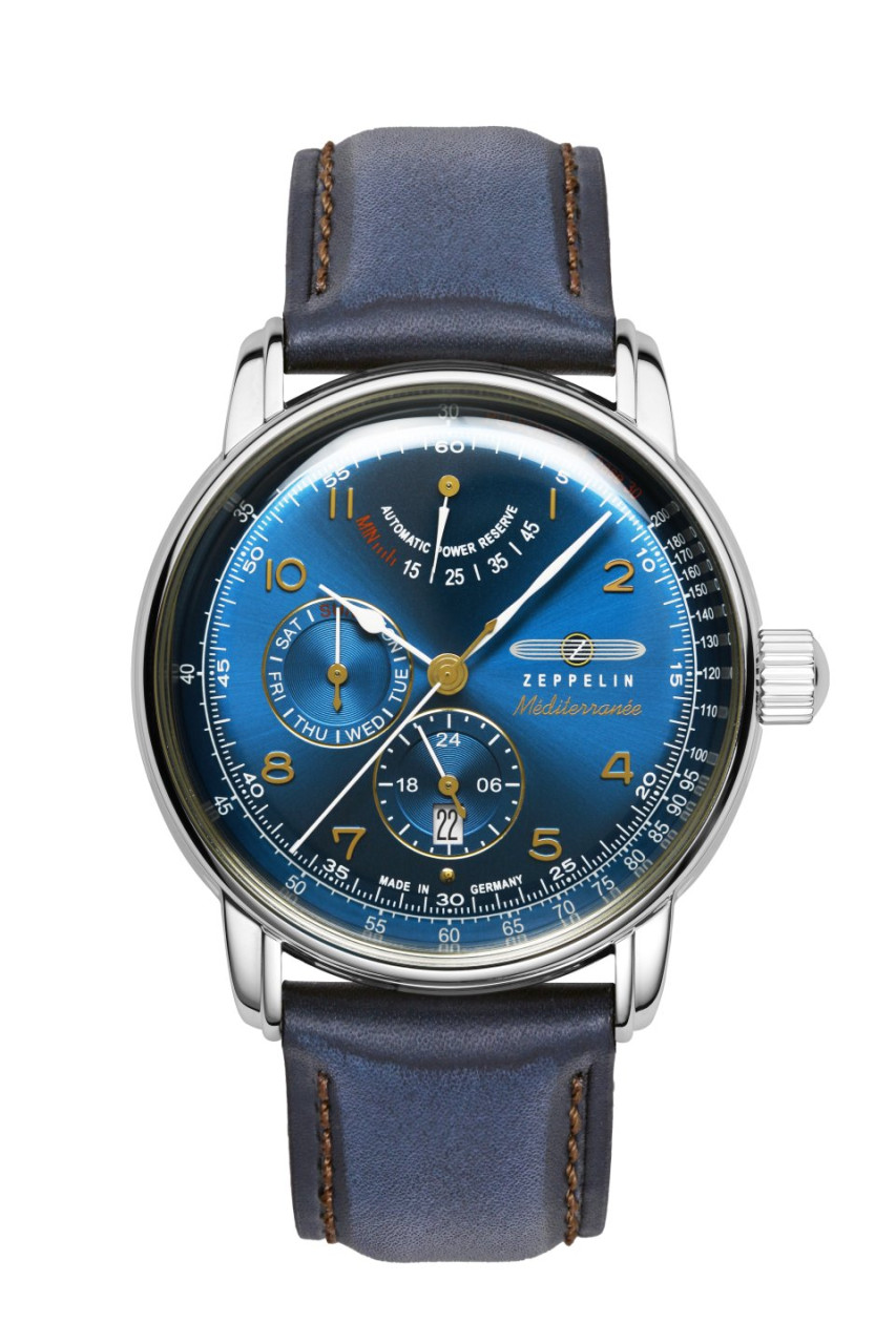 HAU, Zeppelin Méditerranée Autom. Cal. P9110 26 Jewels, stainless steel case, wr 5atm