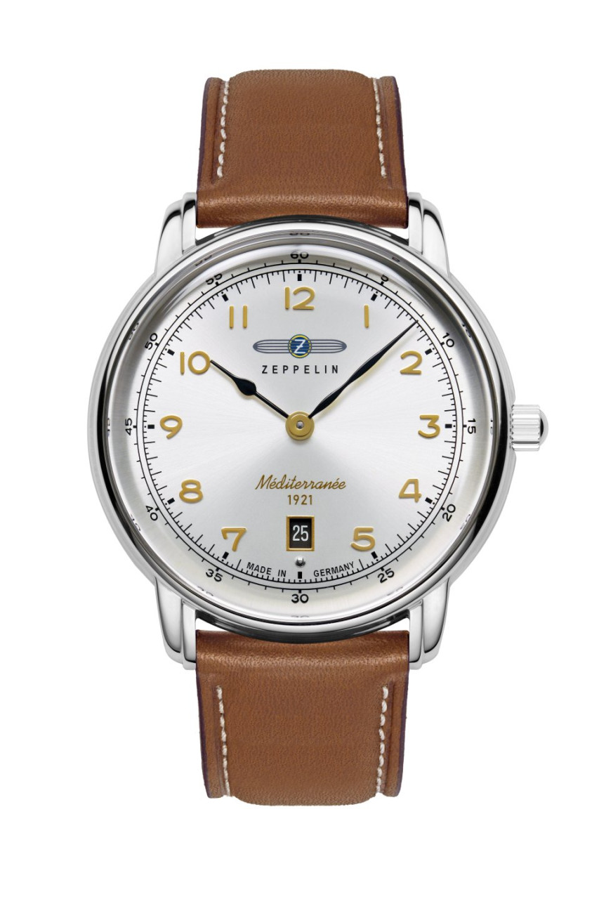 HAU, Zeppelin 100 Jahre Méditerranée F06.115 Steelcase 41mm wr 5atm, MineralglasK1