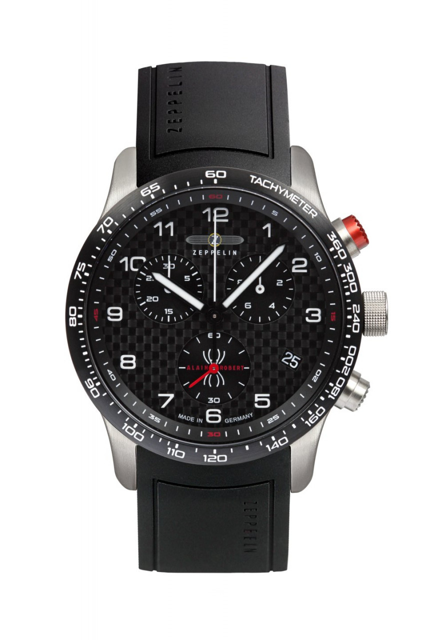 HAU, Zeppelin Night Cruise Chronograph Kautschuckb Eta G10.212, Steelcase 10atm, Ed. Alain Robert