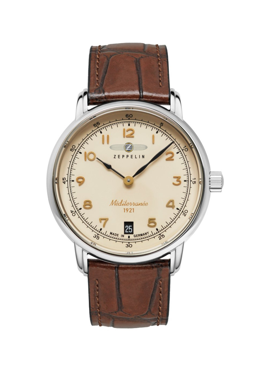 DAU, Zeppelin 100 Jahre Méditerranée F06.115 Steelcase 36mm wr 5atm, MineralglasK1