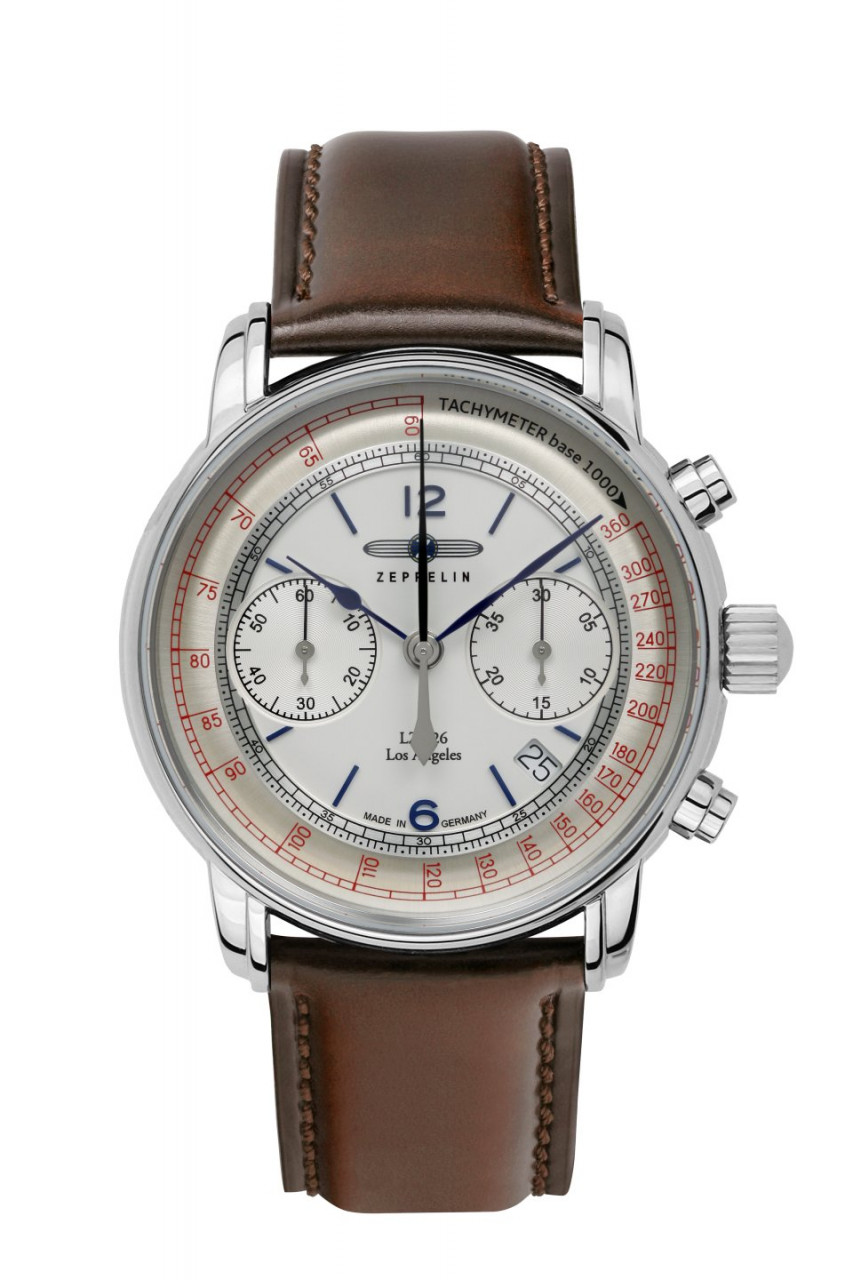 HAU, Zeppelin LZ-126 LA Chronograph Automatic Sellita SW510 Steelcase waterresistant 5atm, Sapphire