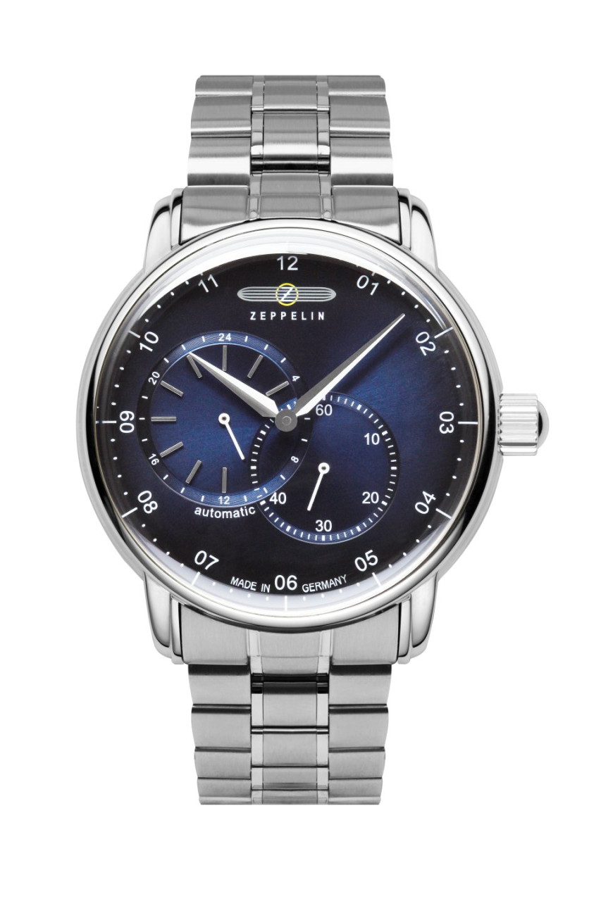 HAU, Zeppelin New Captain´s Line Automatic 82S7 MBZ Cal. 82S7 21 Jewels, Edelstahl wr 5atm