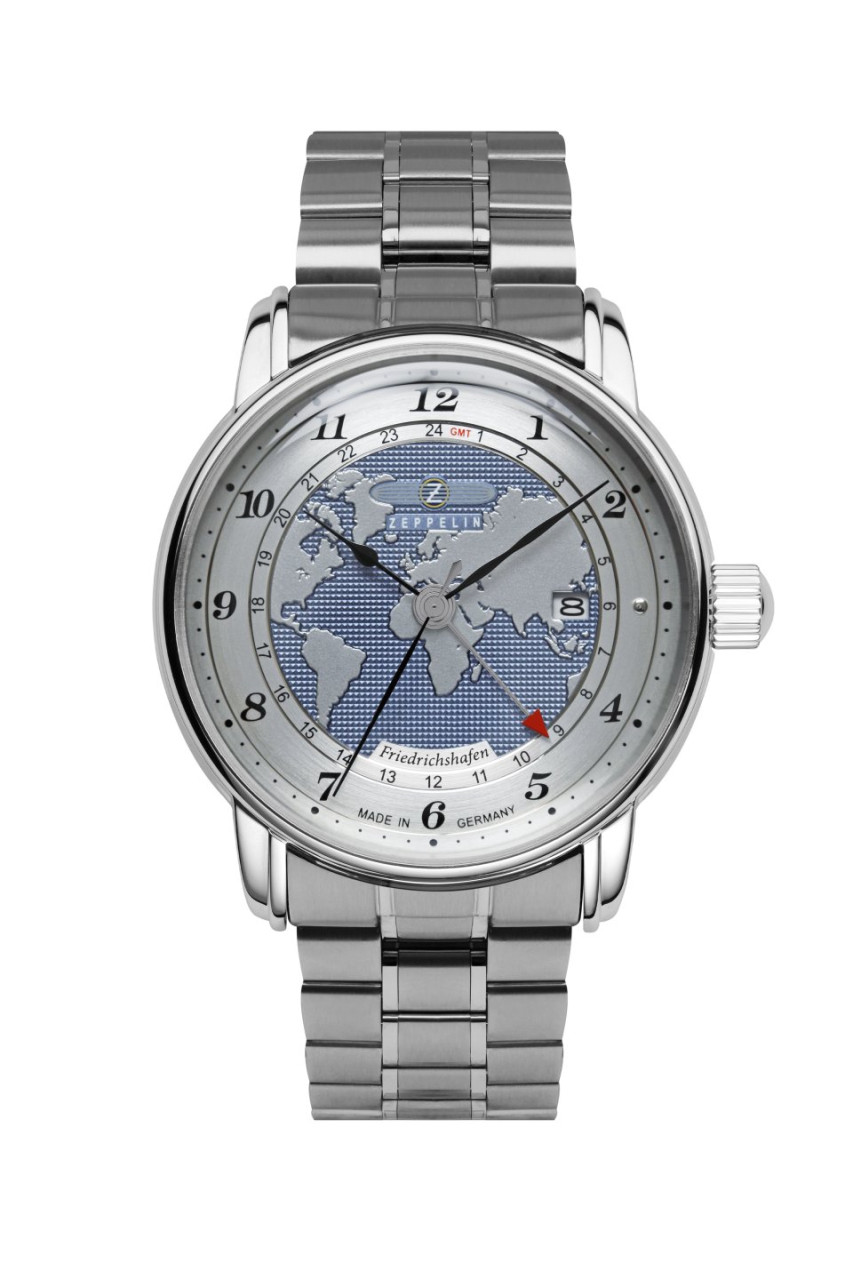 HAU, Zeppelin Friedrichshafen Automatic GMT 9075 MBZ 9075, Steelcase wr 5atm