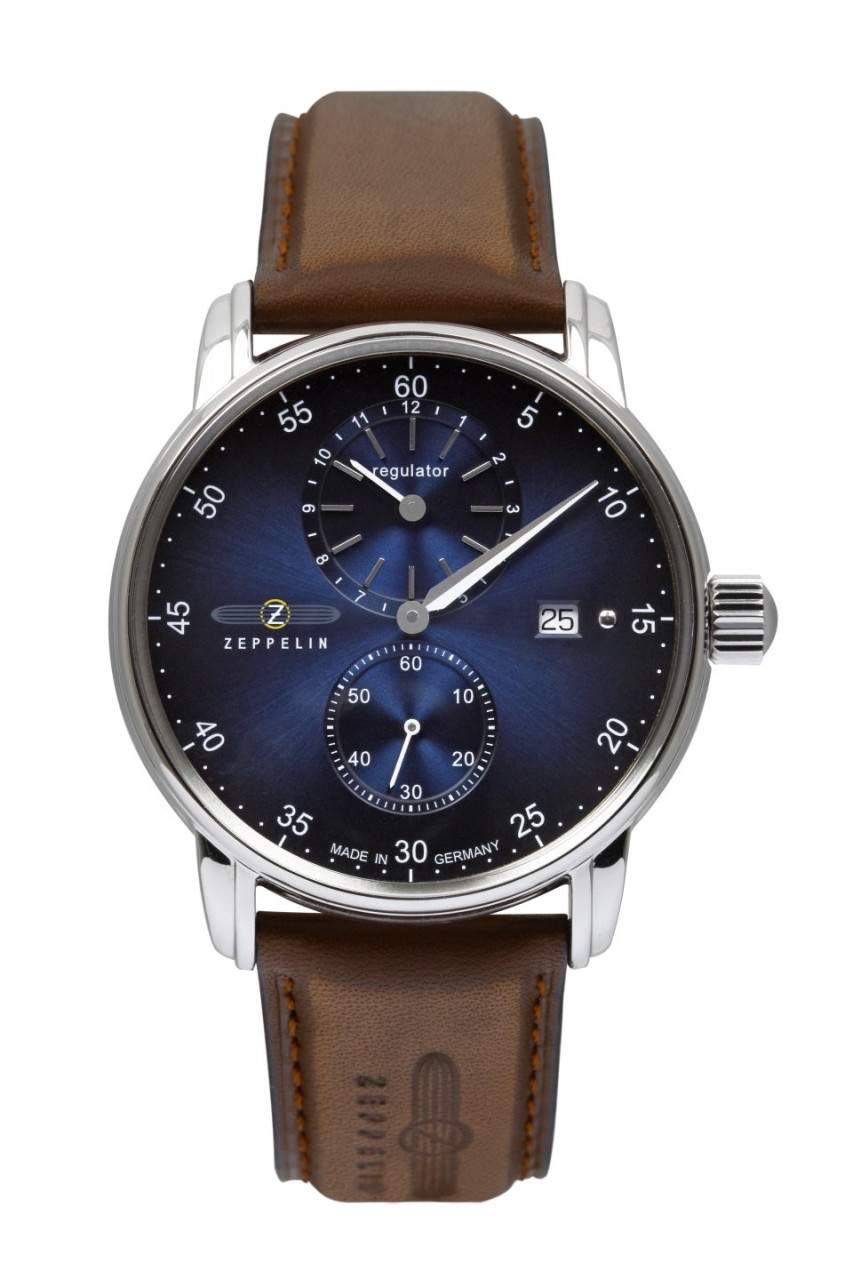 HAU, Zeppelin New Captain´s Line Regulator Automatic Swiss Regulator SW 266 31Jew., Edelstahl wr 5atm, Sapphire crystal