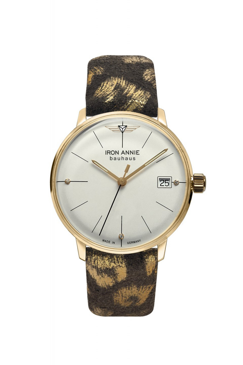 DAU, Iron Annie Bauhaus Quarz Ronda 715 Stainless Steel PVD-GG 35mm K1-Sicherheitsglas, wr 5atm