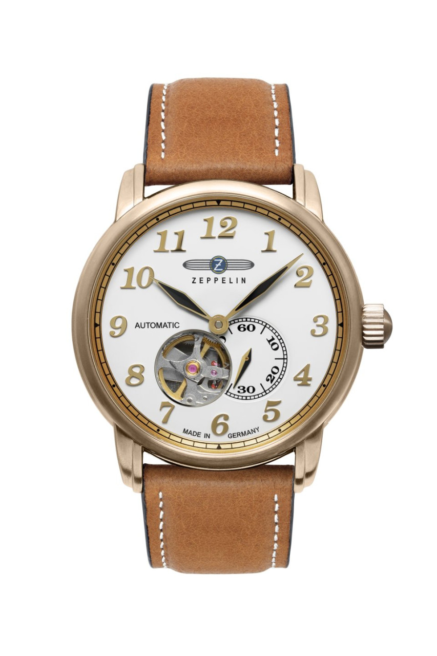 HAU, Zeppelin Automatik Cal. 82S5 21 Jewels, Steelcase wr 5atm, MineralK1