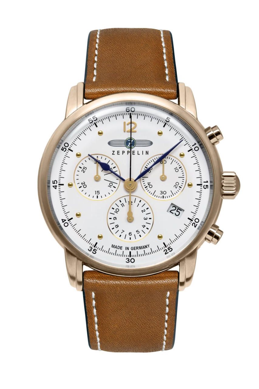 HAU, Zeppelin Barcelona Chronograph 5030.D Ronda 5030.D, Steelcase wr 5atm