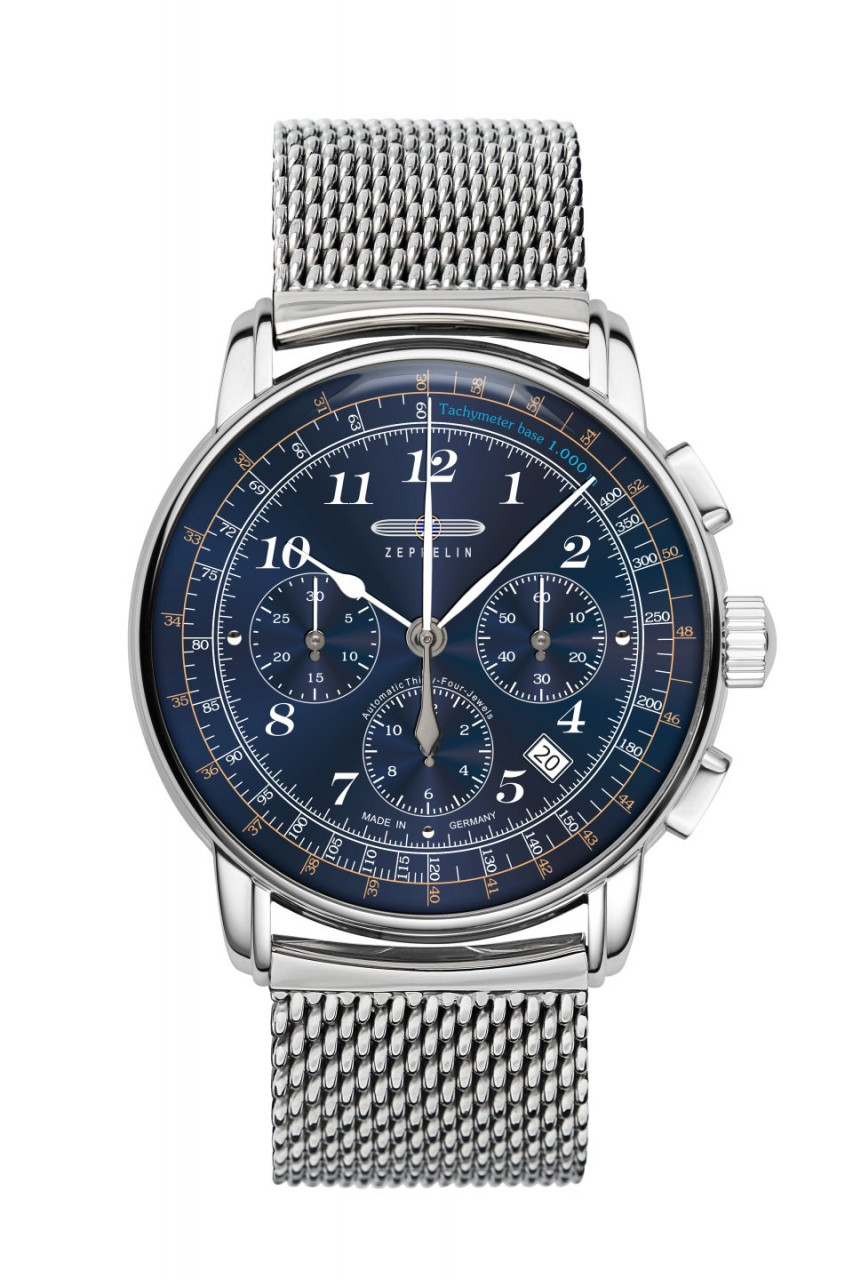 HAU, Zeppelin LZ 126 LA Chrono Automatik MB NE 88 34 Jew., SSteel wr5atm, Sapph.Coat