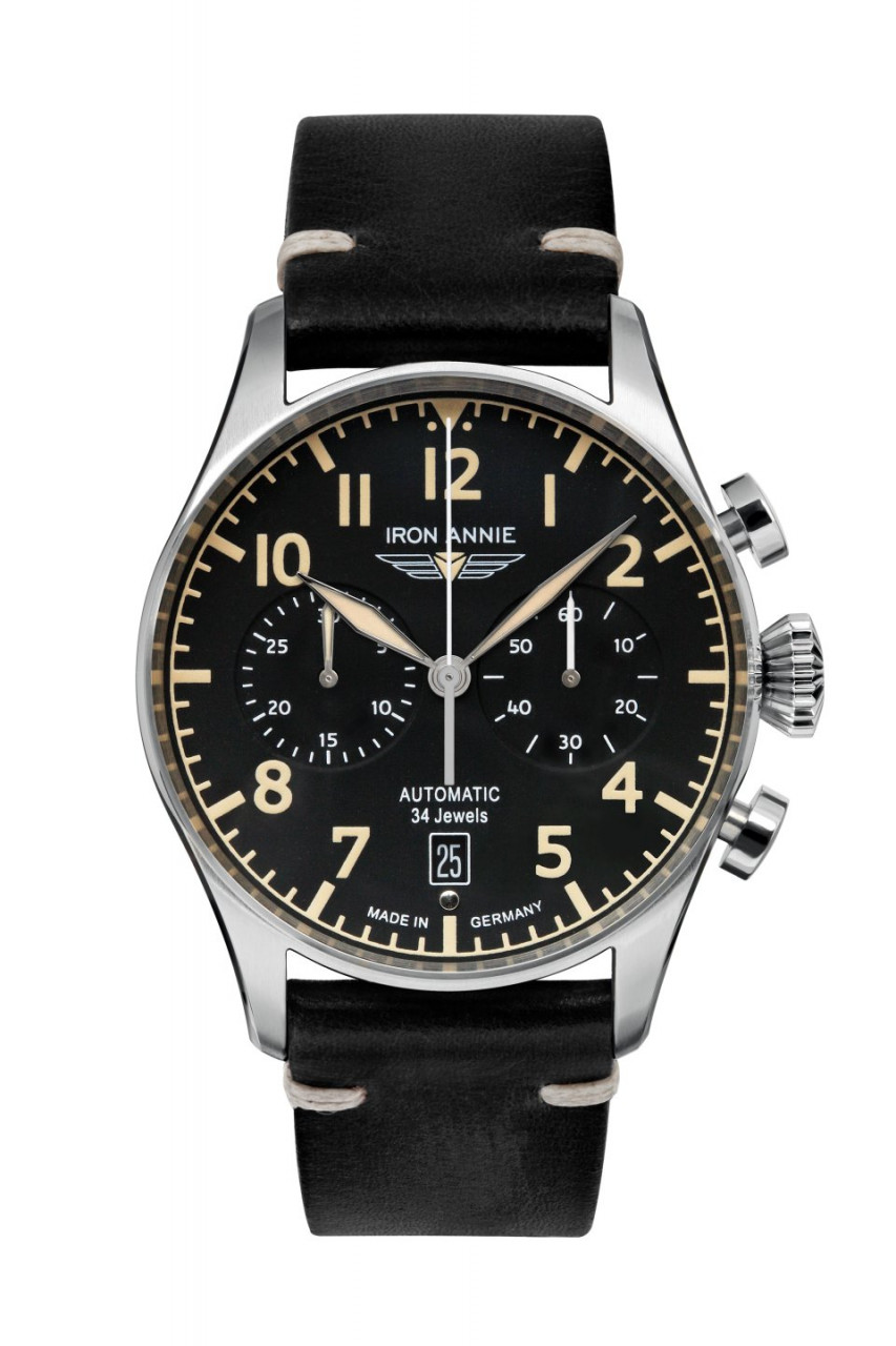 HAU, CT-Iron Annie Chrono Automatik NE 86 34 Jew., SSteel wr5atm, SapphireCoating