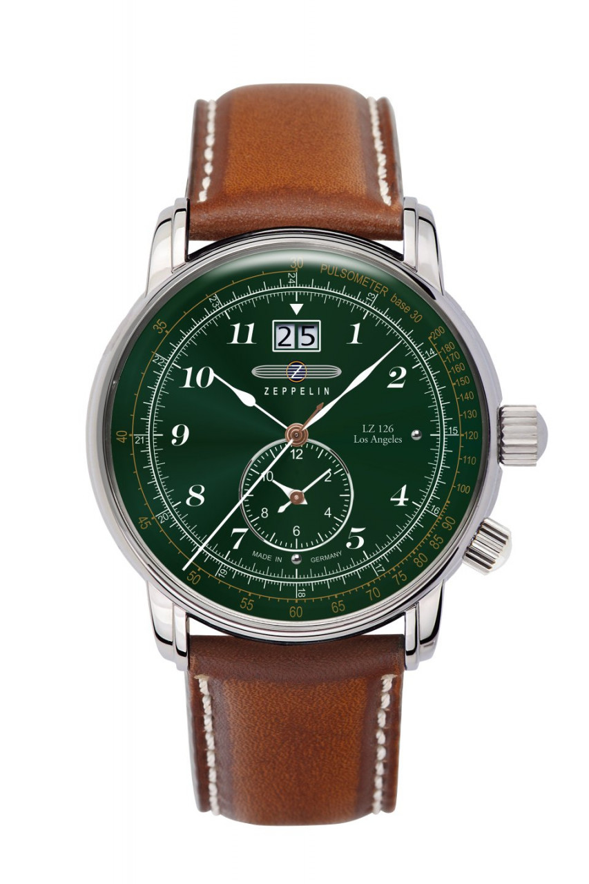HAU, Zeppelin LZ-126 Dual-Time Ronda 6203.B Steelcase wr 5atm, MineralglasK1