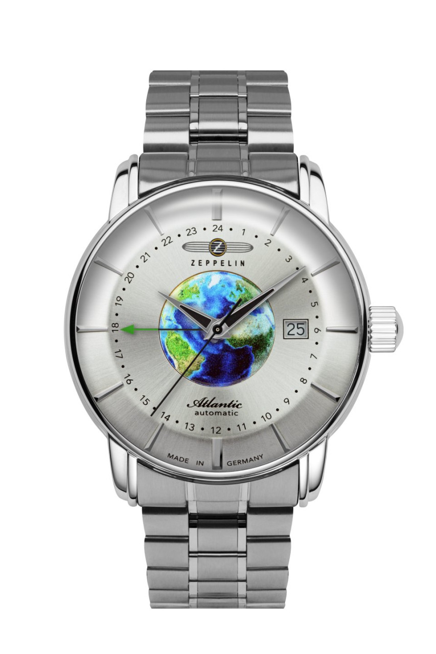 HAU, Zeppelin Atlantic Automatik GMT Cal. 9075 MB 24 Jewels, Steelcase 42mm, wr 5atm