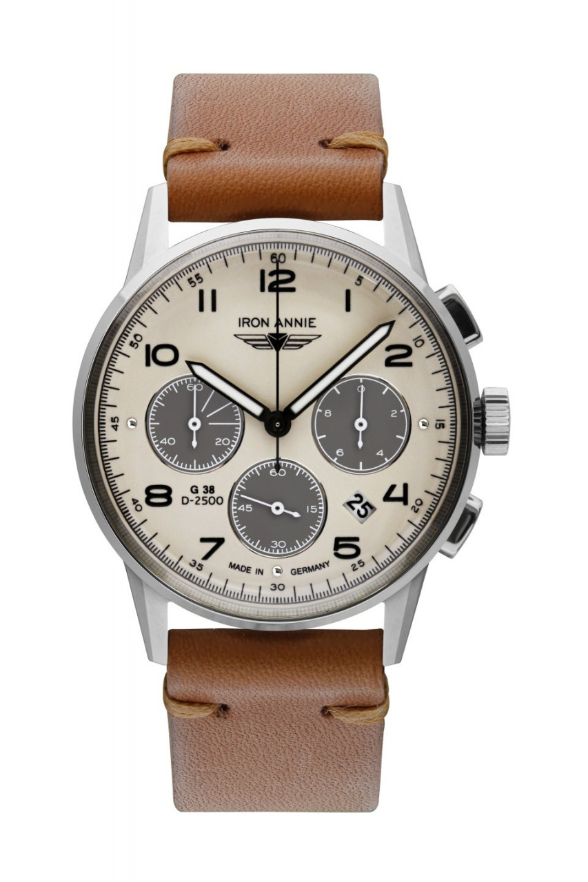 HAU, Iron Annie G38 Chronograph 6S20 Citizen Chronograph 6S20, Steelcase wr 10atm