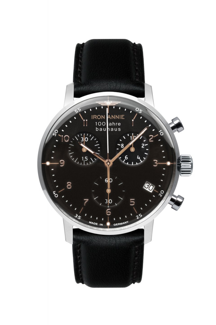 HAU, Iron Annie Bauhaus Chronograph ETA G10.212 Steelcase 41mm, Mineral-K1 crystal, wr 5 atm