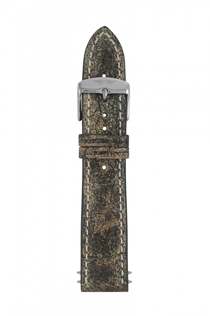 LB Ri I Vintage-d.braun 22mm, 7264-5 Palmas Moro,Naht natur, Sportschließe ZE