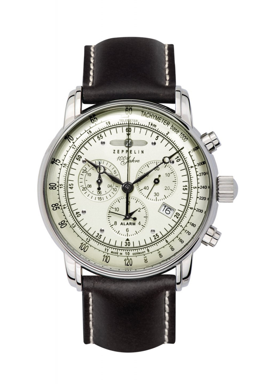 HAU, Zeppelin 100 Jahre Chrono Ronda 5130.D Steelcase wr 5atm, MineralglasK1