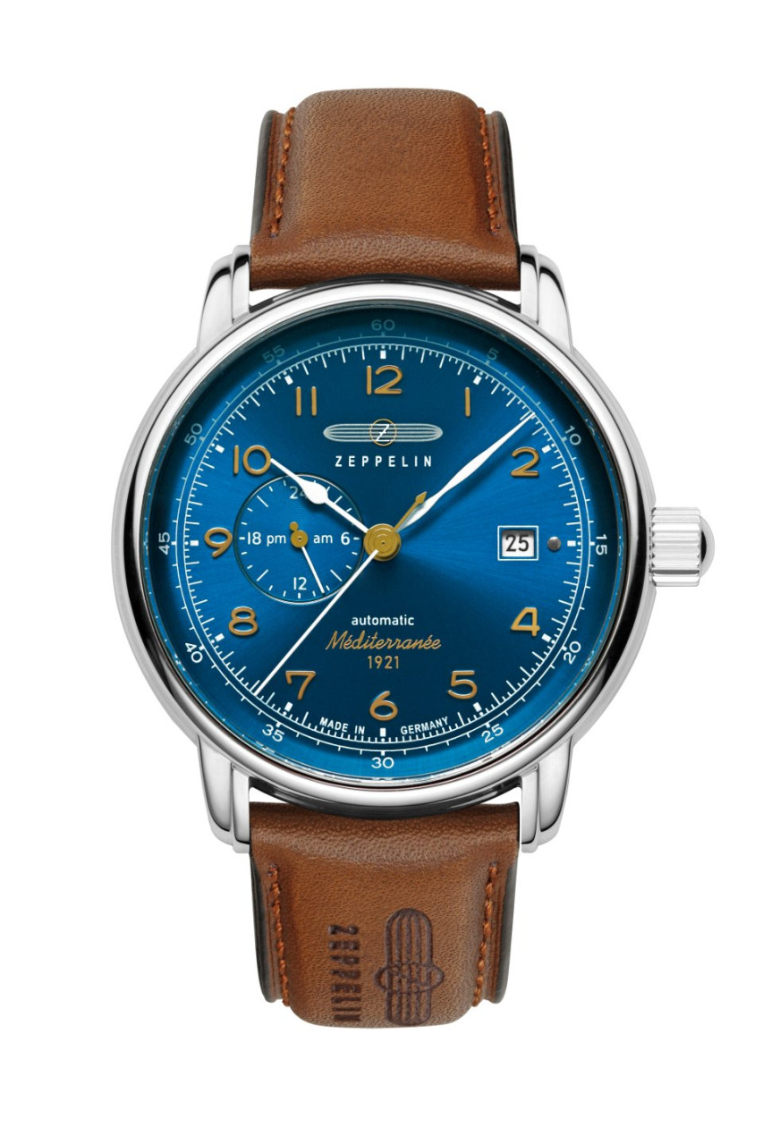 HAU, Zeppelin 100 Jahre Méditerranée Automatic Cal. 8217 Steelcase wr 5atm, MineralglasK1