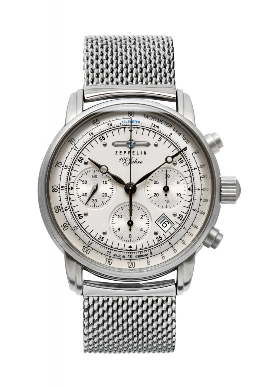 HAU, Zeppelin 100J. Chronograph Automatic Sellita SW510 MB Steelcase, wr 5atm, Saphirglas