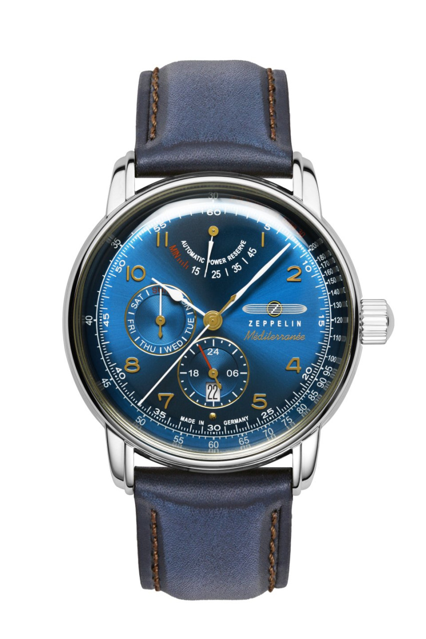 HAU, Zeppelin Méditerranée Autom. Cal. P9110 26 Jewels, stainless steel case, wr 5atm