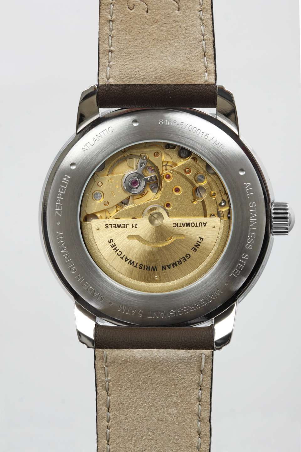 HAU, Zeppelin Atlantic Automatik DayDate 8205 21 Jewels, Steelcase