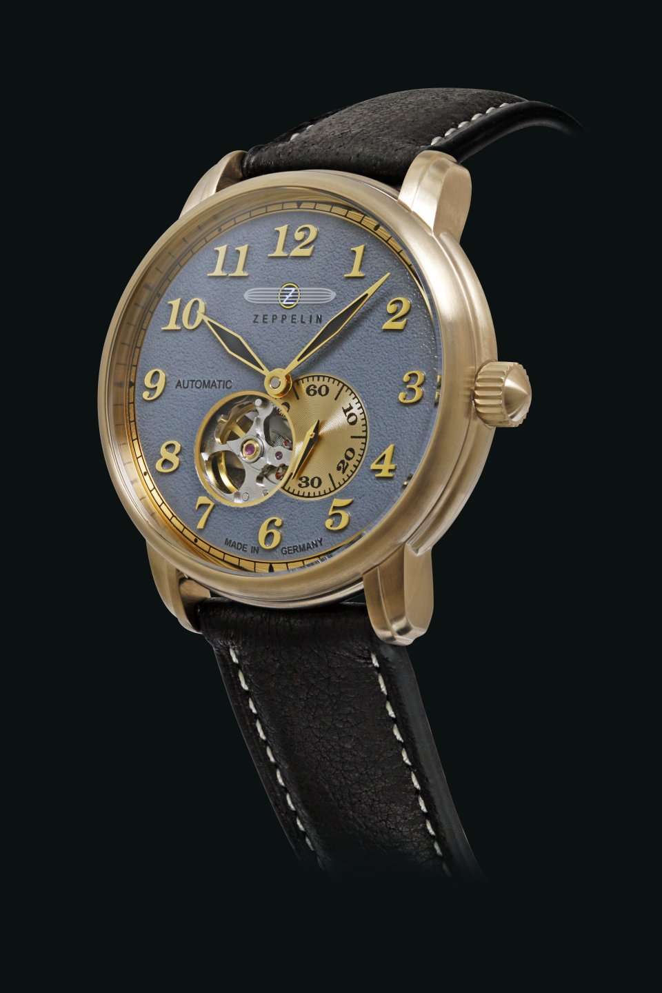 HAU, Zeppelin Automatik Cal. 82S5 21 Jewels, Steelcase wr 5atm