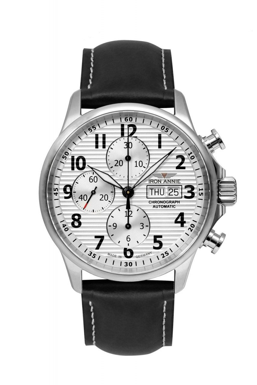 HAU, Iron Annie Chrono Automatik ETA Valjoux 7750, Steelcase 10atm Saphirglas