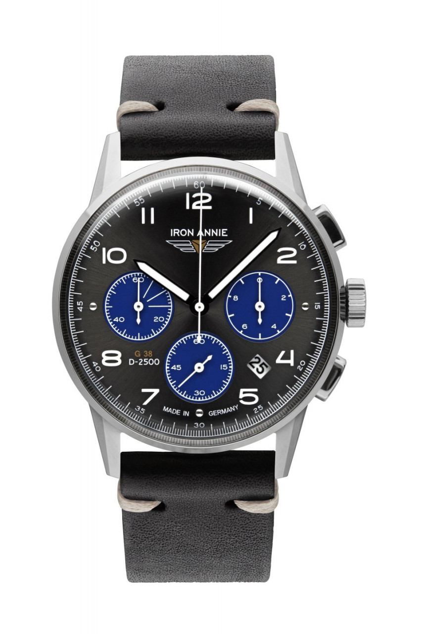 HAU, Iron Annie G38 Chronograph 6S20 Citizen Chronograph 6S20, Steelcase wr 10atm