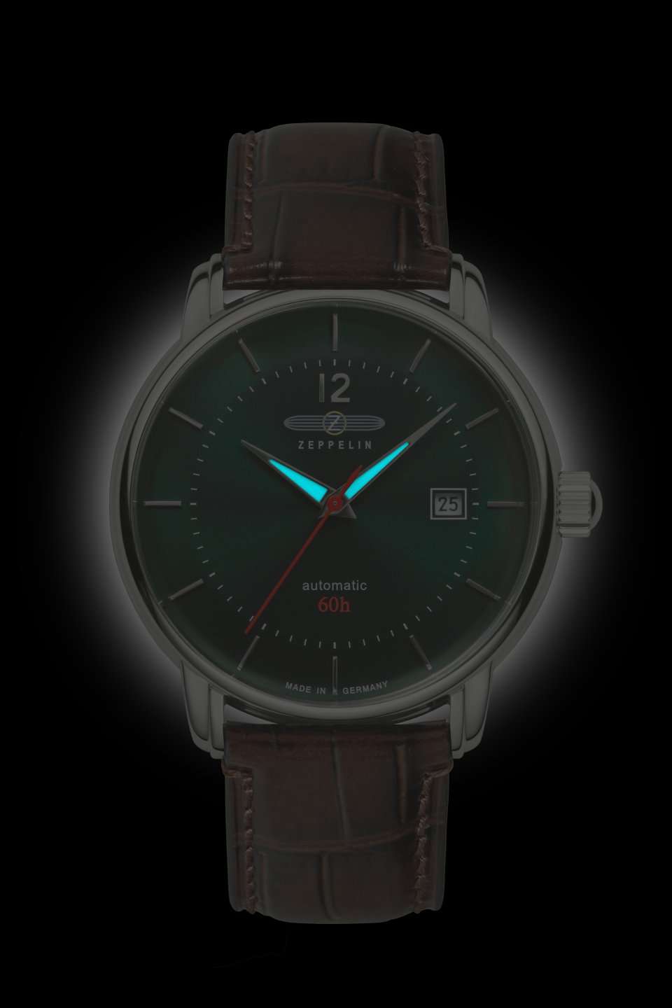 洋楽 Led Zeppelin SWISS MADE HAU, Zeppelin LZ-120 Bodensee Automatik Cal. 8315 MB 21