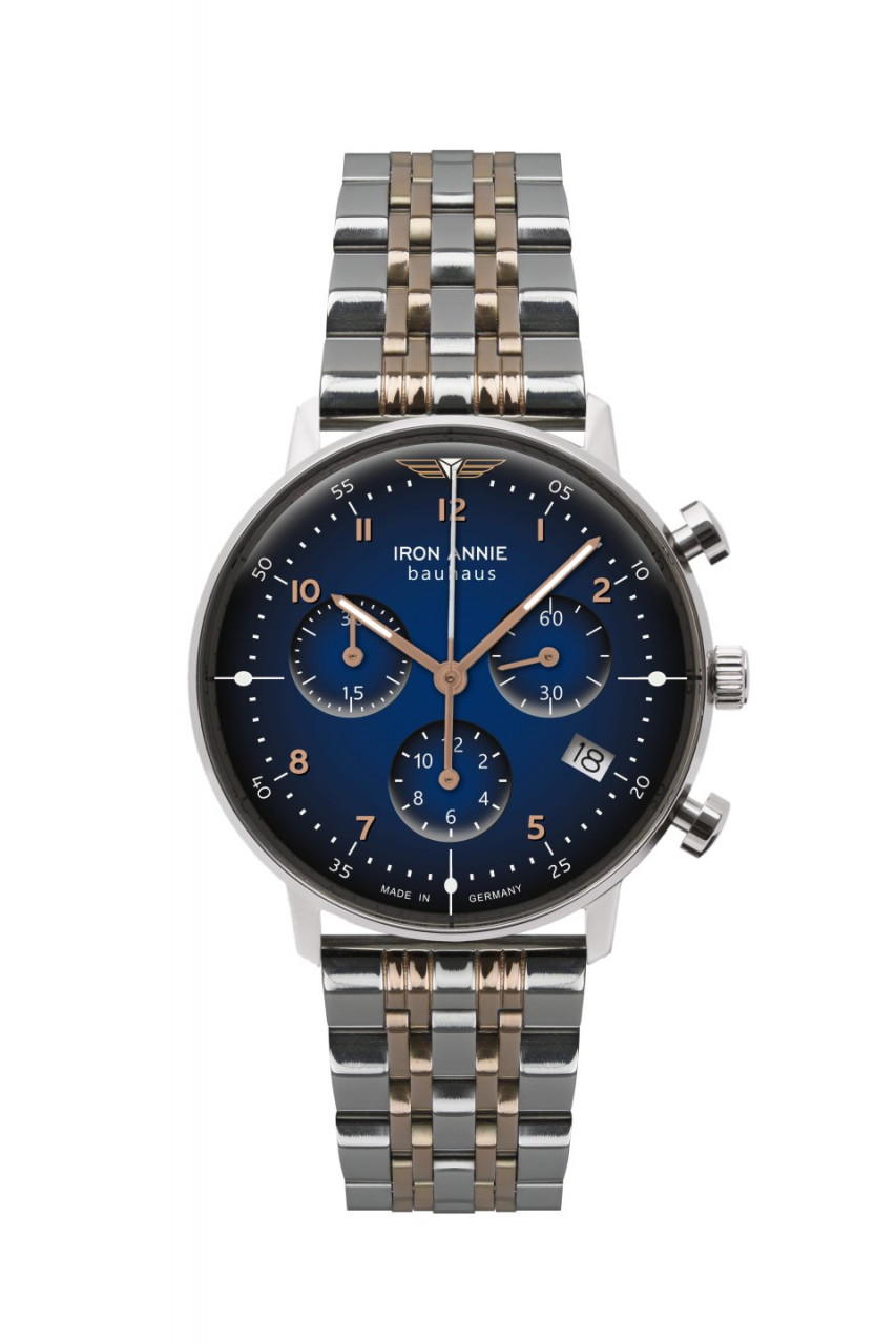 DAU, Iron Annie Bauhaus Chronograph MB bicolor Ronda 5030.D, Steelcase 36mm, wr 3atm
