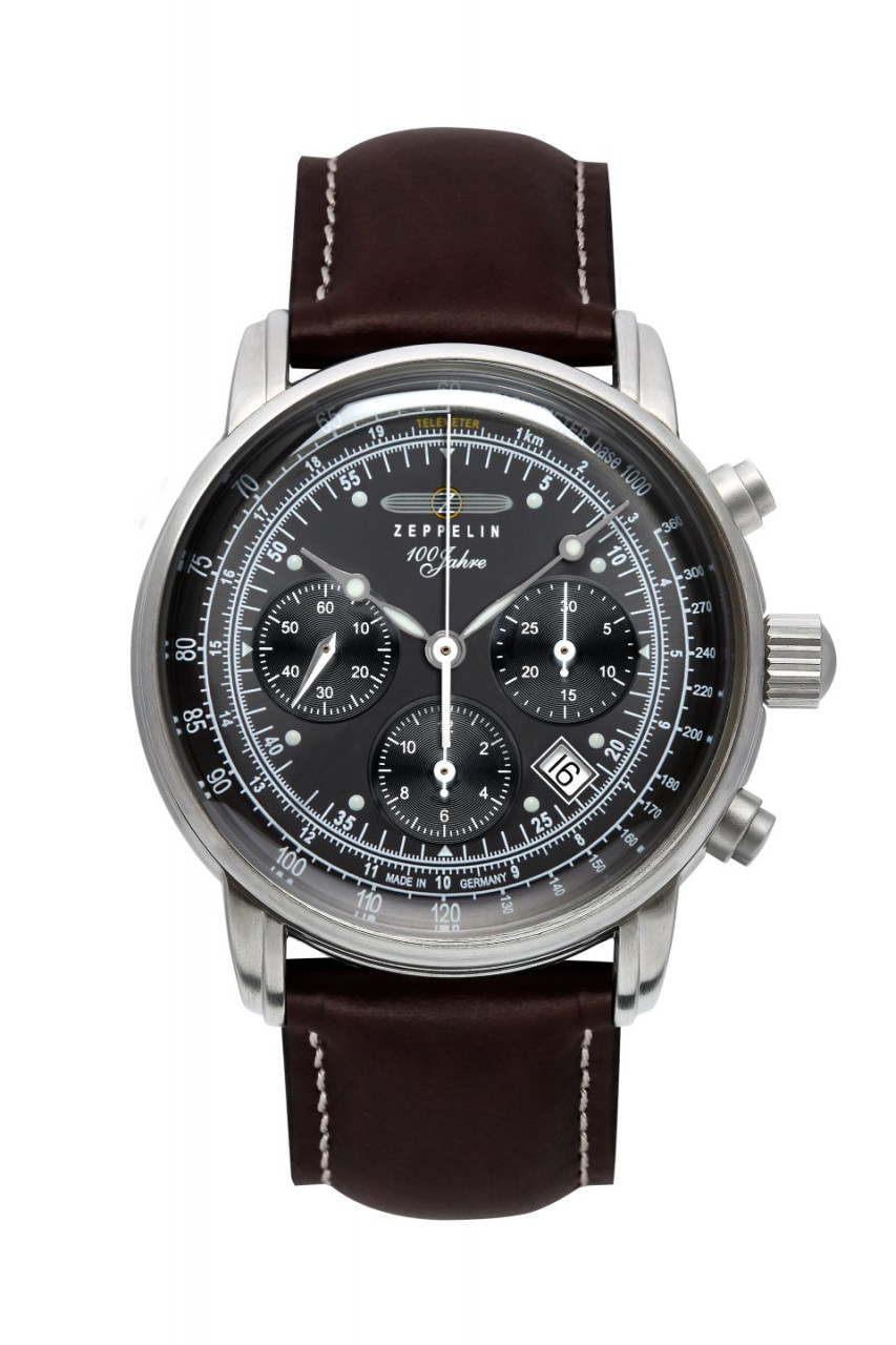 HAU, Zeppelin 100J. Chronograph Automatic Sellita SW510 Steelcase, wr 5atm, Saphirglas