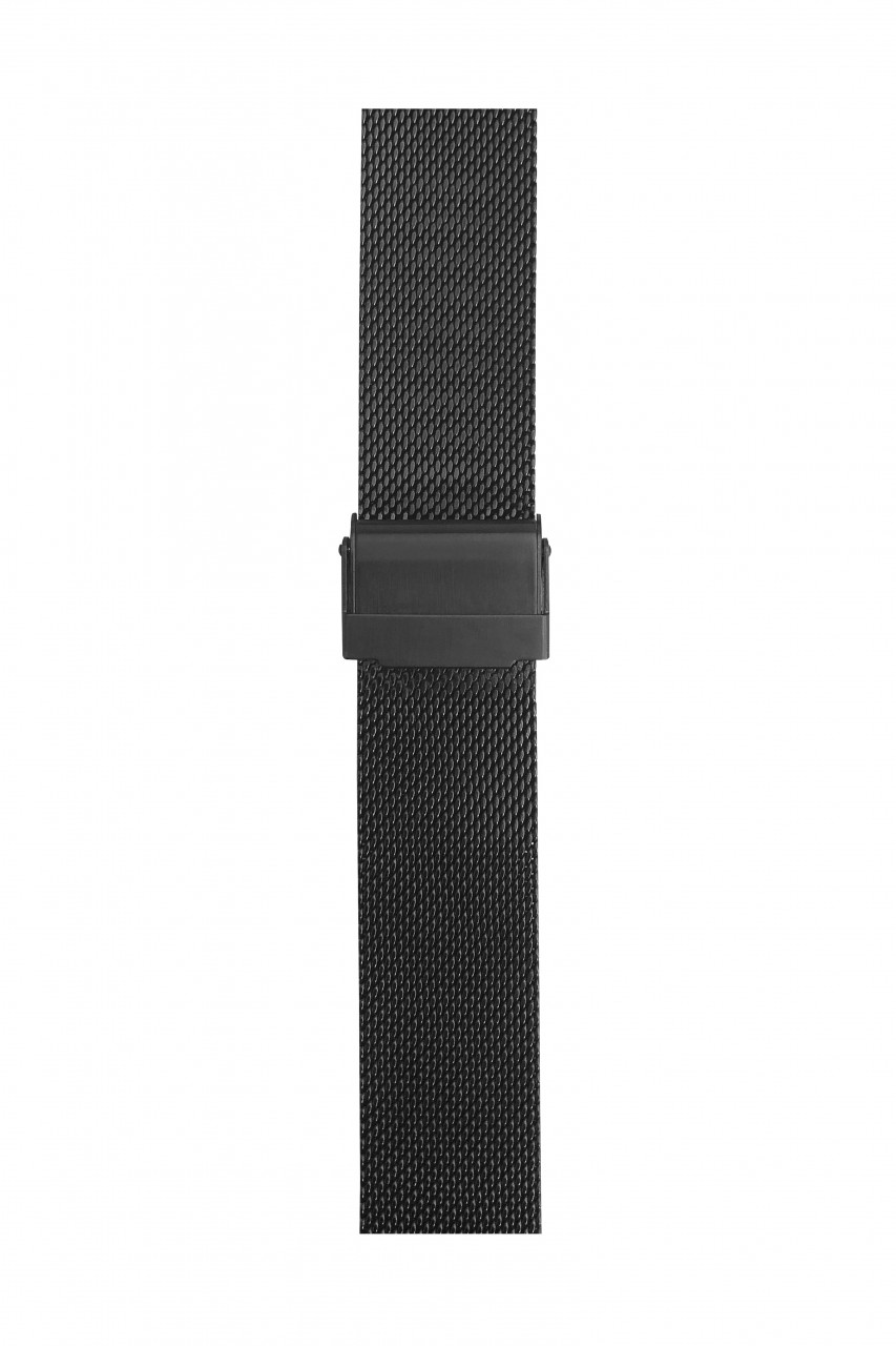 MB RI/BR Milanaise fein 60-S20 schwarz PVD Edelstahl PVD schwarz