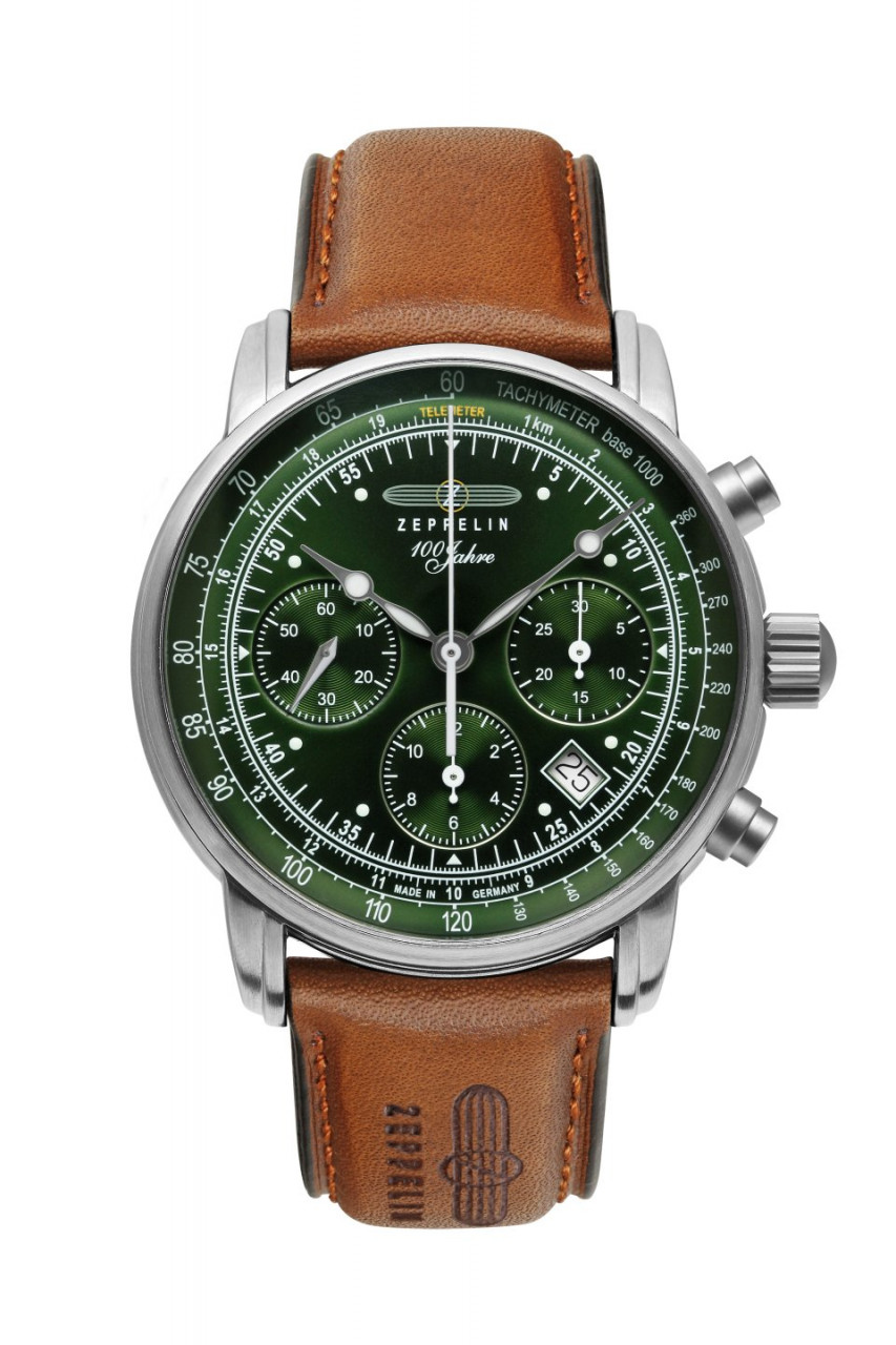 HAU, Zeppelin 100J. Chronograph Automatic Sellita SW510 Steelcase, wr 5atm, Saphirglas