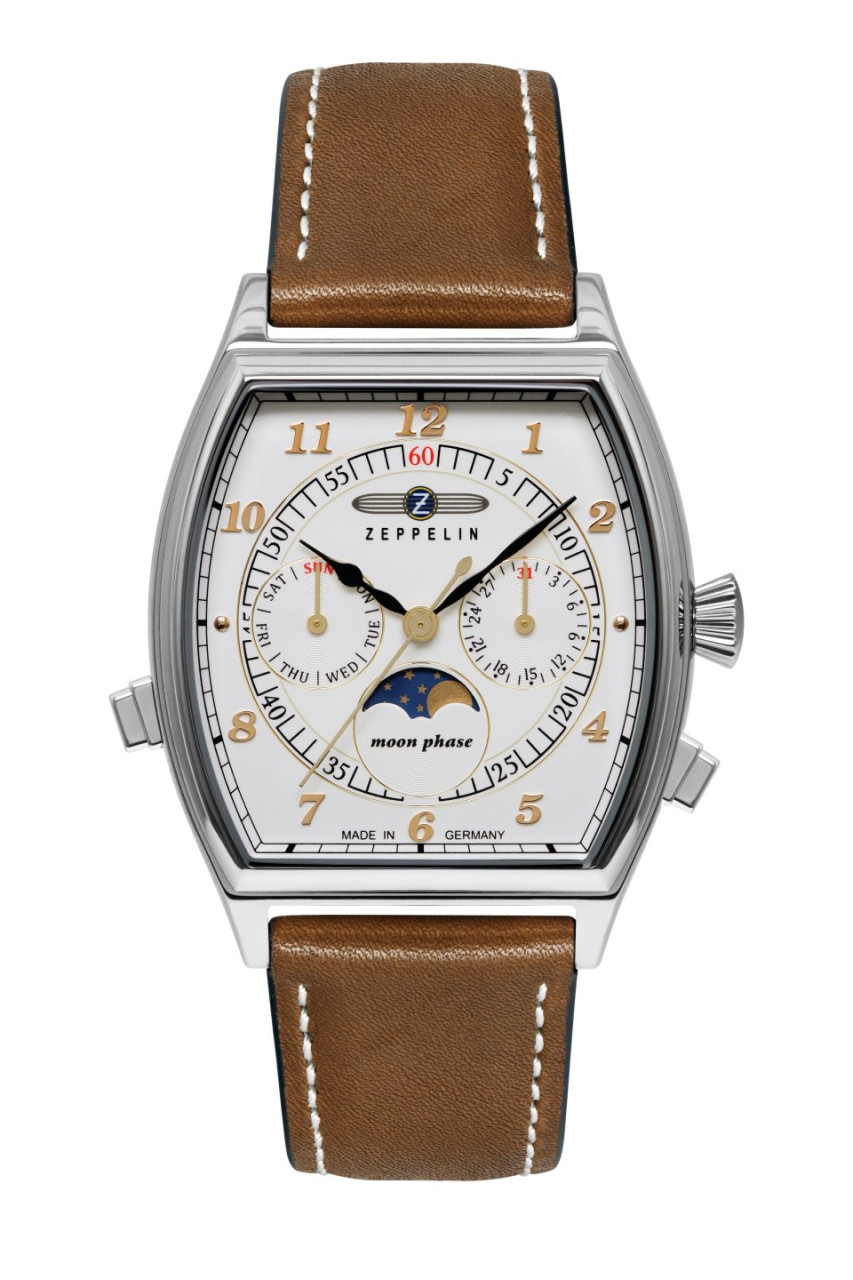 HAU, Zeppelin Metropolis Moonphase 706.1 Ronda 706.1, Steelcase wr 5atm