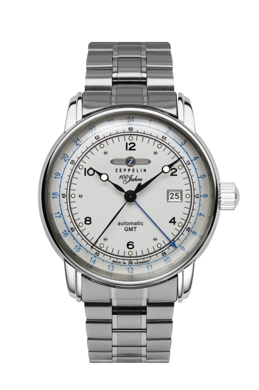 HAU, Zeppelin 100 J. Automatik GMT Cal. 9075 MB 24 Jewels, Steelcase wr 5atm, MineralK1