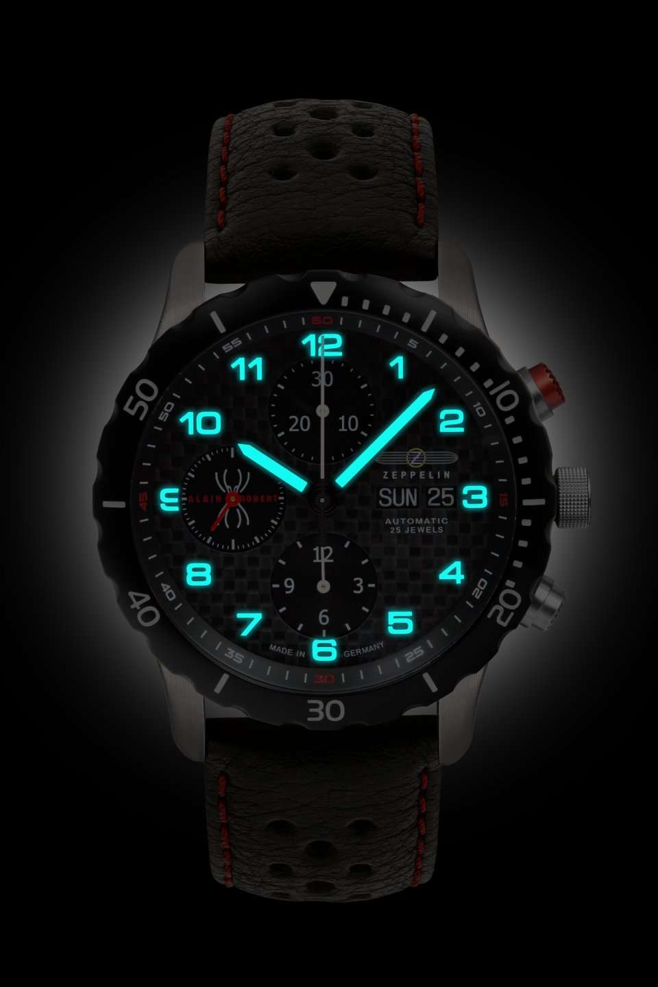 HAU, Zeppelin NightCruise Chrono Automatik Ed. Alain Robert