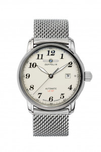 HAU, Zeppelin LZ-127 Autom. Cal.8215 MB 21 Jewels, Steelcase wr 5atm, MineralK1 HAU, Zeppelin LZ-127 Autom. Cal.8215 MB 21 Jewels, Steelcase wr 5atm, MineralK1