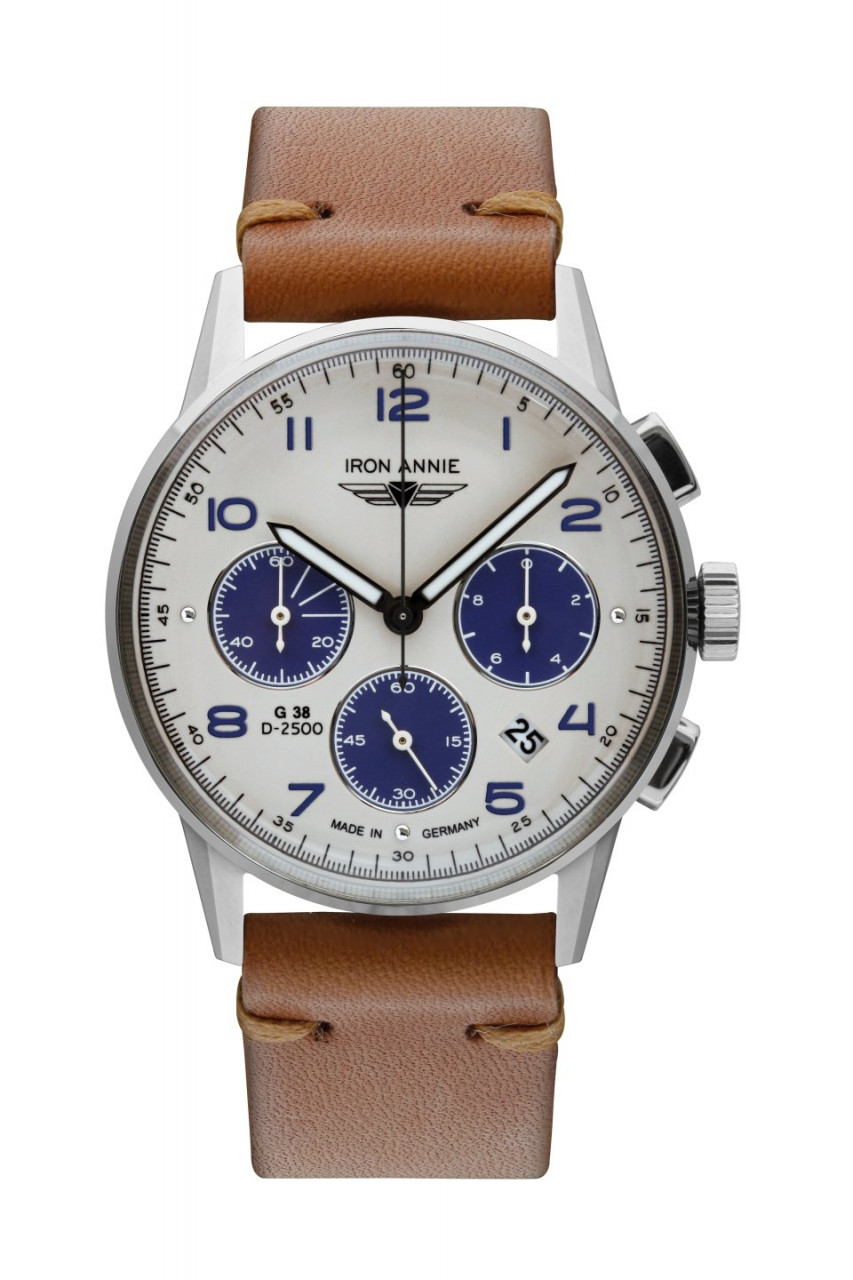 HAU, Iron Annie G38 Chronograph 6S20 Citizen Chronograph 6S20, Steelcase wr 10atm