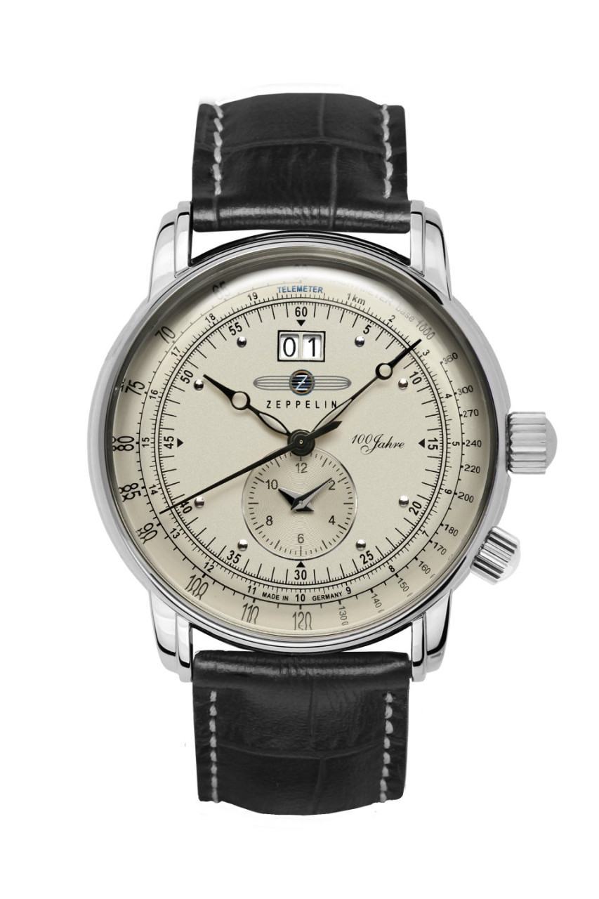 HAU, Zeppelin 100 Jahre Dual-Time Ronda 6203 LZ-127, Stainless Steel, wr5atm, MineralK1